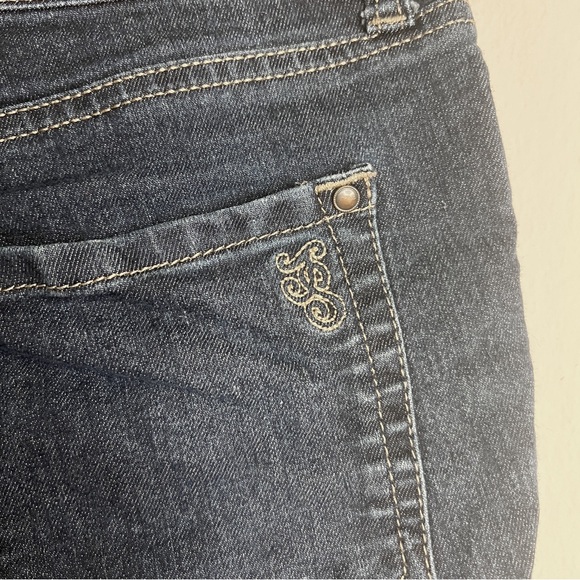 Jessica Simpson High Rise Dark Wash Denim Shorts - Picture 3 of 7